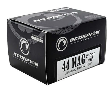 Scorpion Ammo 44 Remington Magnum 240gr JHP 20rd - Box or Case