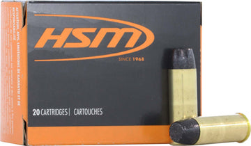 HSM Ammo Subsonic 500 S&W Magnum 590gr Hard Cast Lead FN 20 Rd - Box or Case