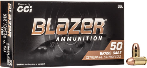 CCI Blazer Brass 380 ACP 95gr FMJ - Box or Case
