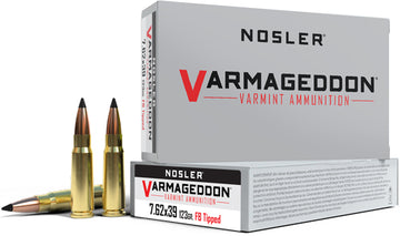 Nosler Varmageddon 7.62x39 123gr FBT Rifle Ammo - Box or Case