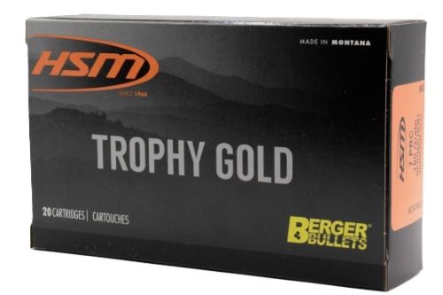 HSM Ammo Trophy Gold 7mm PRC 180gr Berger Match Hunting VLD 20rd - Box or Case
