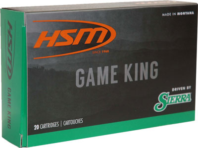 HSM Ammo Game King 7mm Remington Ultra Mag 160gr SBT 20 Rd Rifle Ammo - Box or Case