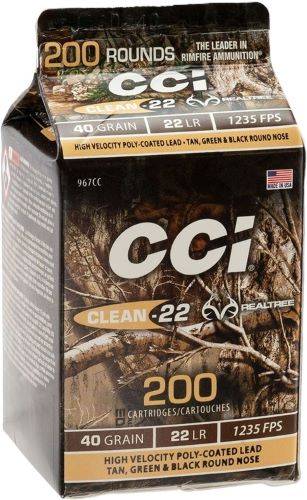CCI Clean-22 22 LR 40gr Lead Round Nose 1235 fps 200 Rd - Box or Case