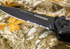 Blackhawk CQD Mark 1 Type E Folding Rescue Knife - Serrated