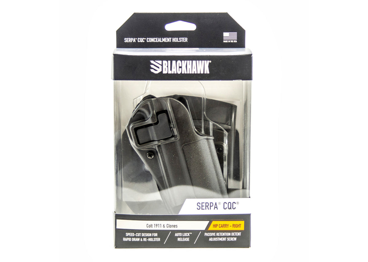 BLACKHAWK SERPA CQC 1911 Government Holster Right Hand Black Matte Finish