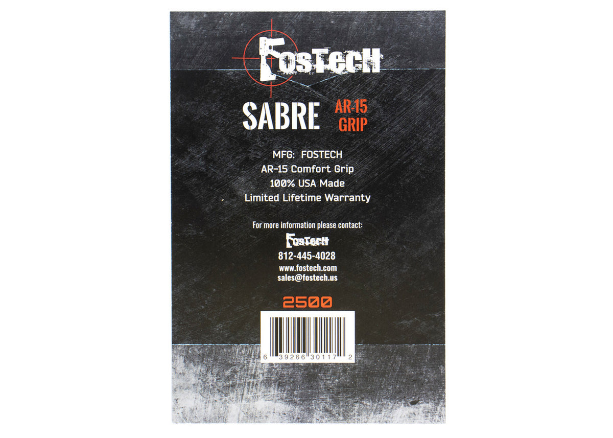 FOSTECH SABRE AR-15 COMFORT GRIP (BLACK)
