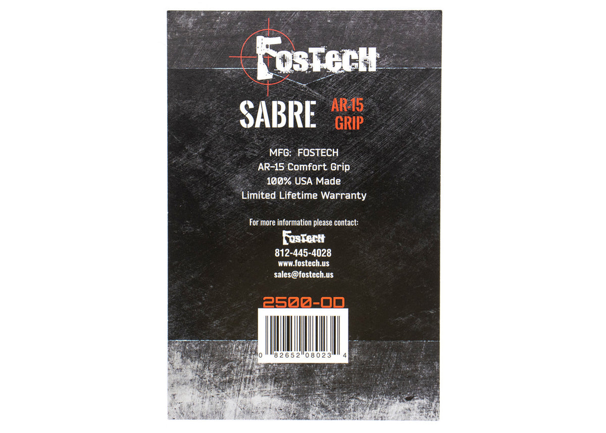 FOSTECH SABRE AR-15 COMFORT GRIP (OD GREEN)