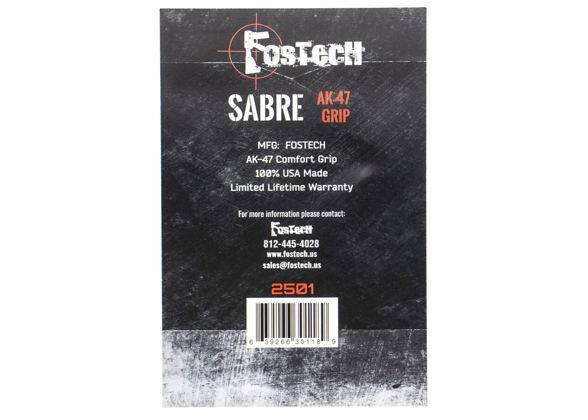 FOSTECH SABRE AK-47 COMFORT GRIP (BLACK)