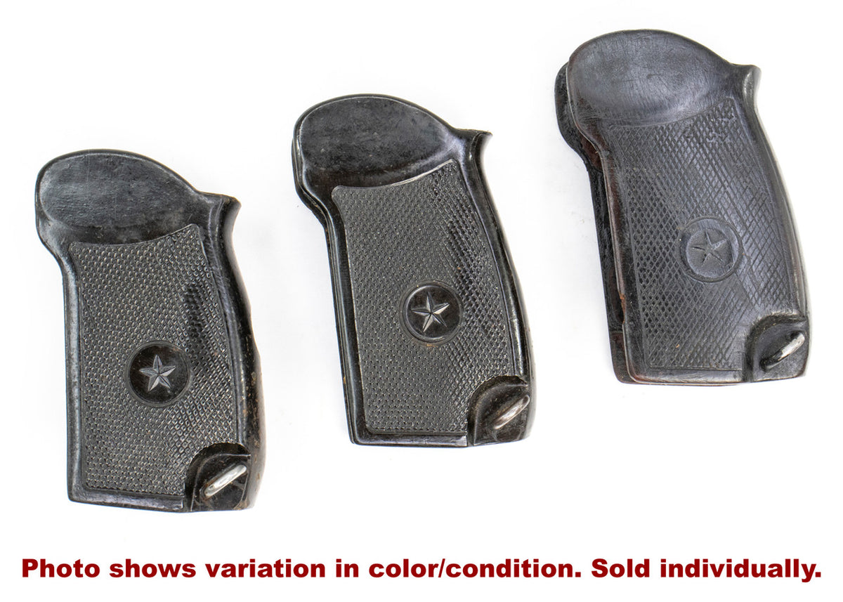 Bakelite Pistol Grips for Makarov w/Star - Black