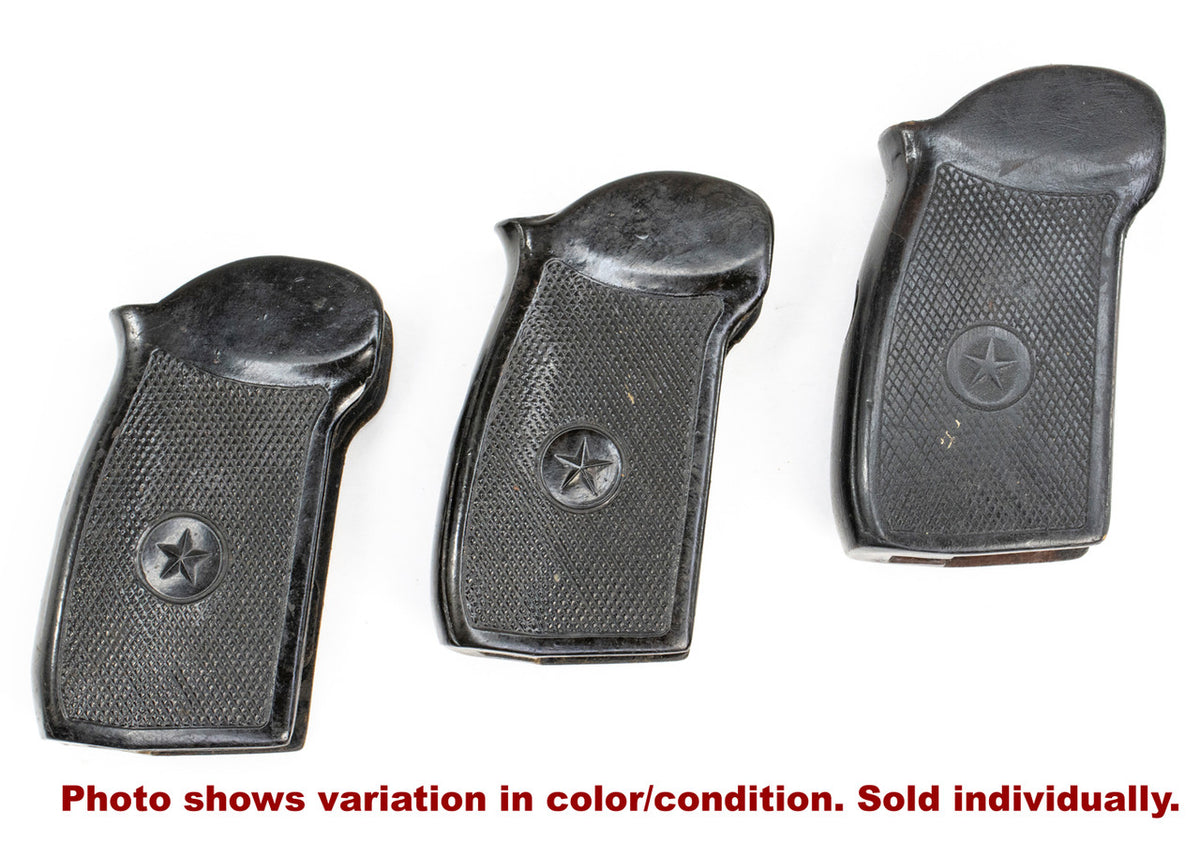 Bakelite Pistol Grips for Makarov w/Star - Black