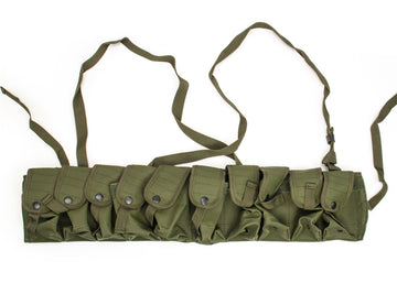 10 Cell Chest Rig Ammo Bandolier - OD Green - New