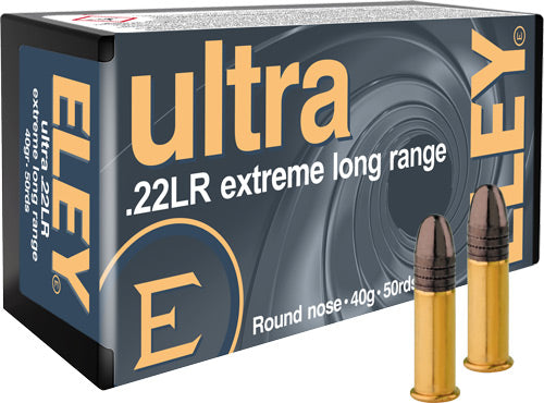 Eley Ultra Extreme Long Range 22LR 40gr Round Nose 50 Rd - Box or Case