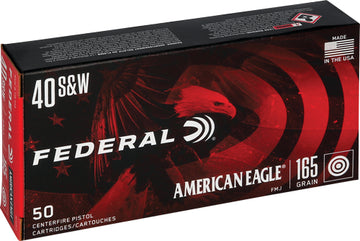 Federal American Eagle 40 S&W 165gr FMJ 50 Rd - Box or Case