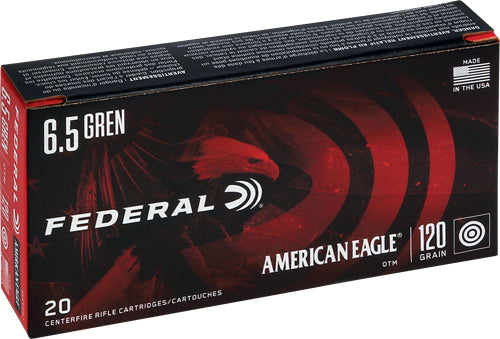 Federal American Eagle 6.5 Grendel 120gr OTM 20rd - Box or Case