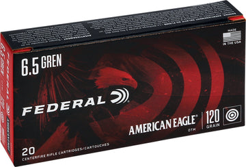 Federal American Eagle 6.5 Grendel 120gr OTM 20rd - Box or Case