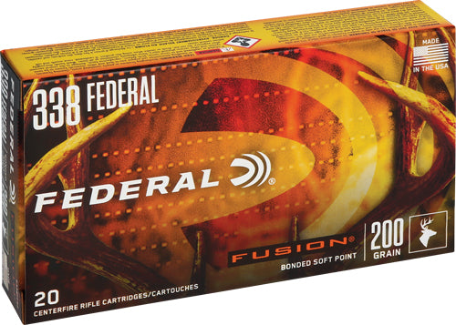 Federal Fusion .338 Federal 200gr Fusion Soft Point 20 Rd - Box or Case