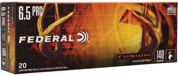 Federal Fusion 6.5 PRC 140gr Fusion Soft Point 20rd - Box or Case