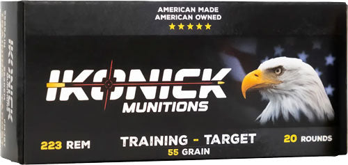 IKONICK USA .223 Rem 55gr FMJ 20rd Box - Box or Case