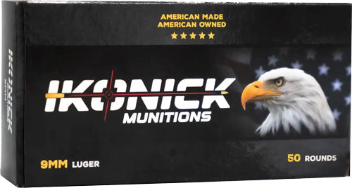 IKONICK USA 9mm Luger 147gr FMJ Subsonic 50 Rd - Box or Case