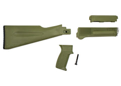 Riley Defense AK47 / AK74 Stock Set - 4 Piece OD Green , US Made