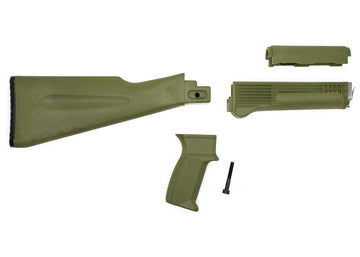 Riley Defense AK47 / AK74 Stock Set - 4 Piece OD Green , US Made