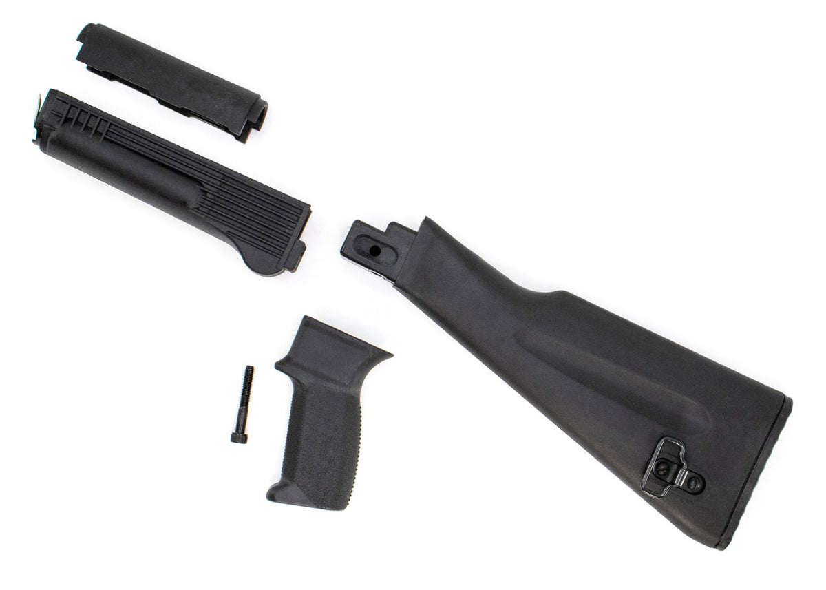 Riley Defense AK47 / AK74 Stock Set - 4 Piece Black, US Made