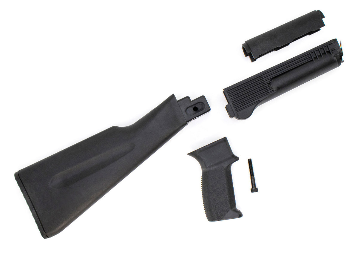 Riley Defense AK47 / AK74 Stock Set - 4 Piece Black, US Made