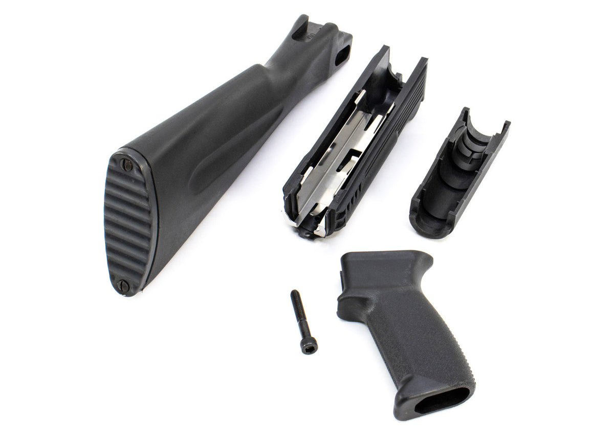Riley Defense AK47 / AK74 Stock Set - 4 Piece Black, US Made