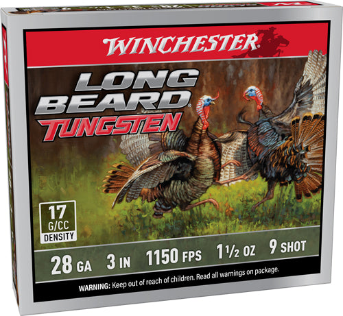 Winchester Ammo Long Beard TS17 28 Gauge 3" 1-1/2 oz #9 Shot 5 Rd - Box or Case