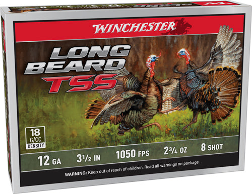 Winchester Ammunition Long Beard TSS 12 Gauge 3.5" 2-3/4 oz #8 Shot 5 Rd - Box or Case
