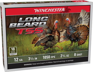 Winchester Ammunition Long Beard TSS 12 Gauge 3.5" 2-3/4 oz #8 Shot 5 Rd - Box or Case