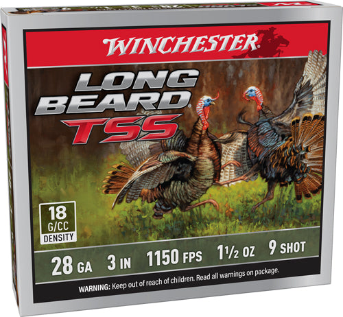 Winchester Ammo Long Beard TSS 28 Gauge 3" 1-1/2 oz #9 Shot 5 Rd - Box or Case
