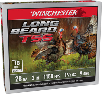 Winchester Ammo Long Beard TSS 28 Gauge 3" 1-1/2 oz #9 Shot 5 Rd - Box or Case