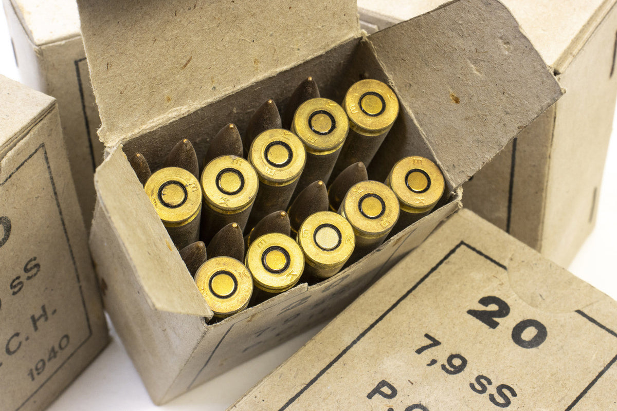 Greek 8mm 1940 Surplus Ammo - 20 Round Box