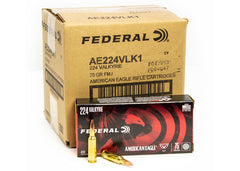 Federal American Eagle 224 Valkyrie 75 Grain FMJ 200rd
