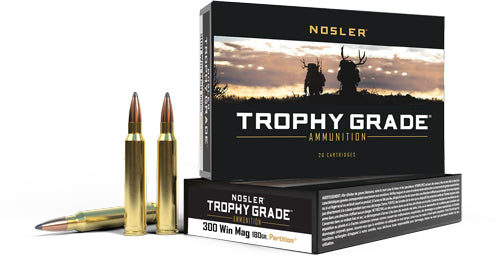 Nosler Bullets Trophy Grade 300 Win Mag 180gr Partition 20rd - Box or Case