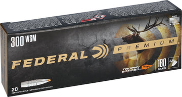 Federal Premium 300 WSM 180gr Trophy Bonded Tip 20rd - Box or Case