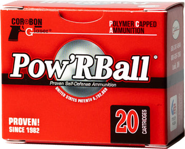 Glaser Ammunition Pow'RBall 38 Special +P 100gr Jacketed Hollow Point 20 Rd - Box or Case