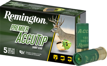 Remington Ammunition Premier AccuTip 12 Gauge 3" 385gr Bonded Sabot Slug 5 Rd - Box or Case