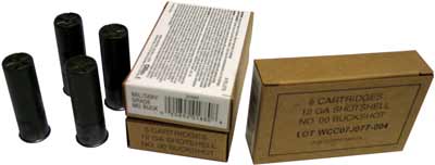 Winchester Ammunition Military Grade 12 Gauge 2.75" 9 Pellets 00 Buck 1325 fps Shotgun Ammo - Box or Case
