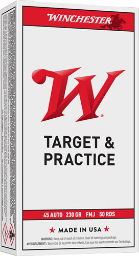 Winchester Ammunition USA 45 ACP 230gr FMJ-RN 50 Rd - Box or Case
