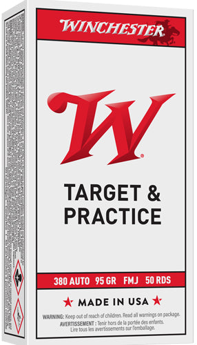 Winchester Ammunition USA .380 ACP 95gr FMJ - Box or Case
