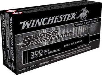 Winchester Ammunition Super Suppressed .300 AAC Blackout 200gr FMJ 20 Rd - Box or Case
