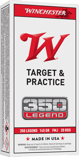 Winchester Ammunition USA 350 Legend 145gr FMJ 20 Rd - Box or Case