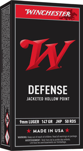 Winchester Ammunition USA Defense 9mm Luger 115gr JHP 50 Rd - Box or Case