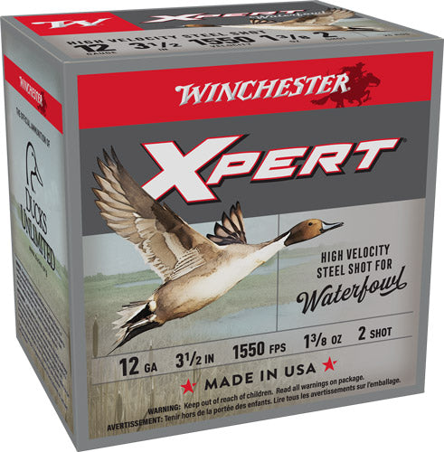 Winchester Ammunition Xpert Steel 12 Gauge 3.5" 1-3/8 oz #2 Shot 25 Rd - Box or Case