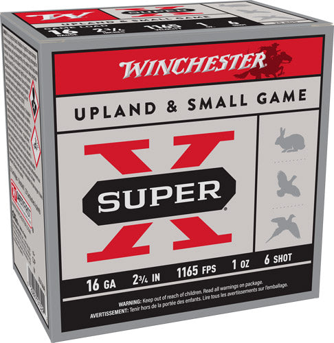 Winchester Ammunition Super-X 16 Gauge 2.75" 1 oz #6 Shot 1165 fps - Box or Case