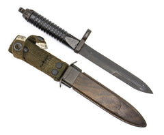 G3 Bayonet w/Scabbard, 12 Groove, Early Straight Handle - Good - B Grade