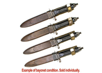 G3 Bayonet w/Scabbard, 12 Groove, Recessed Cut - Fair - B Grade