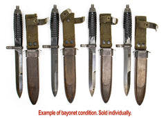 G3 Bayonet w/Scabbard, 12 Groove, Recessed Cut - Fair - B Grade